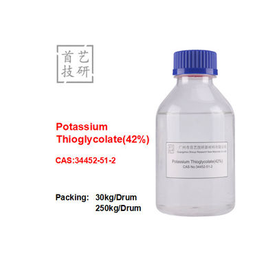 Tioglikolat potasu 42% Rozpuszczalny w wodzie Część wrzenia > 300 °C Stabilna / Gęstość