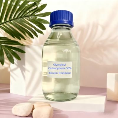 Glyoksyloyl Karbocysteina 50% Żółty do jasnego bursztynu CAS 1268868-51-4 Leczenie keratyną