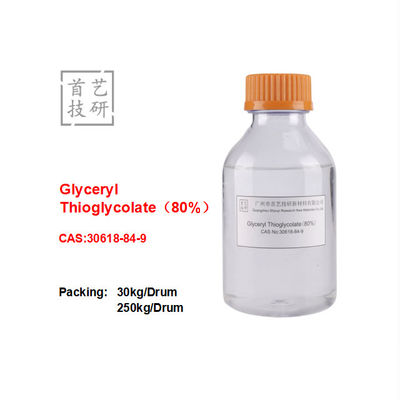 Gliceryl thioglycolate 80% kryształy PH 2.9-3.4 Punkt topnienia 80-90.C Woda rozpuszczalna Przechowywanie w chłodnym, suchym miejscu