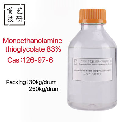 Charakterystyczny zapach Monoetanolaminy Thioglycolate Płyn o formule cząsteczkowej C4H11NO3S