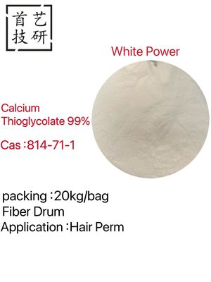 Czystość 814-71-1 Thioglycolate Calcium Trihydrate 99% Z białym proszkiem